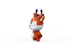 Felt fawn 3D Модель