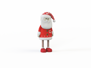 Santa Claus stuffed toy 3D Models