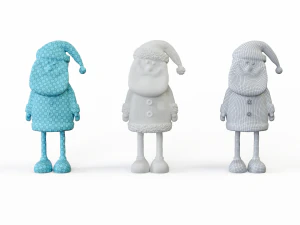 Santa Claus stuffed toy 3D Model