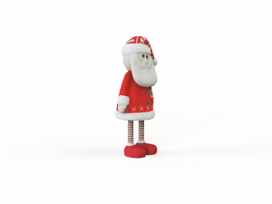 Santa Claus stuffed toy 3D-Modell