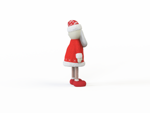 Santa Claus stuffed toy 3D-Modell