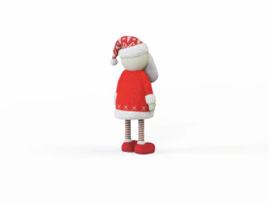 Santa Claus stuffed toy 3D Model