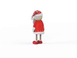 Santa Claus stuffed toy 3D-Modell