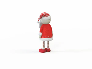 Santa Claus stuffed toy 3D Model