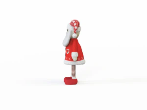 Santa Claus stuffed toy 3D Model