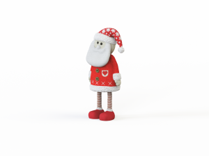 Santa Claus stuffed toy 3D-Modell