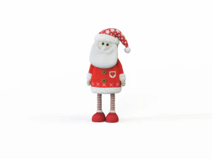 Santa Claus stuffed toy 3D Model