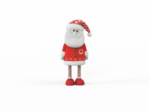 Santa Claus stuffed toy 3D-Modell