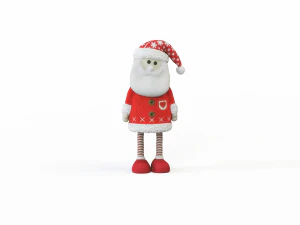 Santa Claus stuffed toy 3D Model