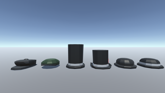100 low poly head wear 3Dモデル .c4d .max .obj .3ds .fbx .stl .blend 