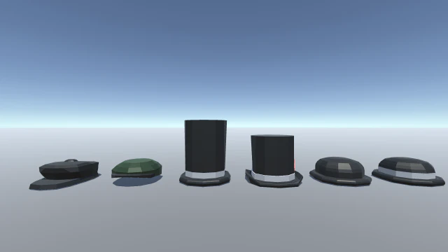 Nakrycie głowy typu low-poly 100 Model 3D .c4d .max .obj .3ds .fbx .stl .blend