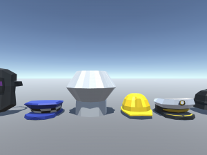 100 low poly head wear 3Dモデル