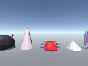 100 low poly head wear 3Dモデル