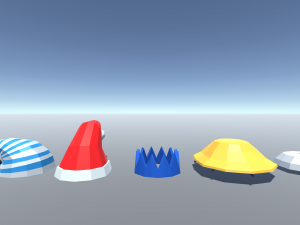 100 low poly head wear 3Dモデル