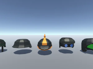 Nakrycie głowy typu low-poly 100 Model 3D