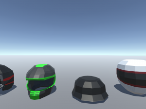 100 low poly head wear 3Dモデル