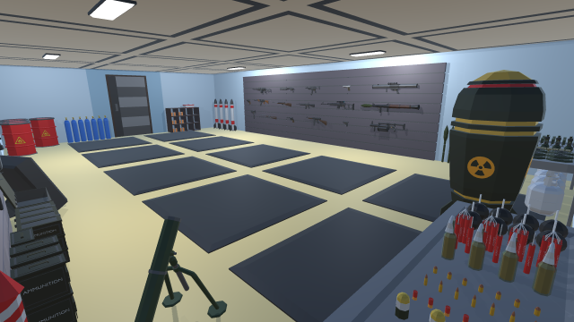 low poly arsenal Model 3D .c4d .max .obj .3ds .fbx .stl .blend 