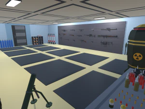 arsenal de baixo poli Modelo 3D