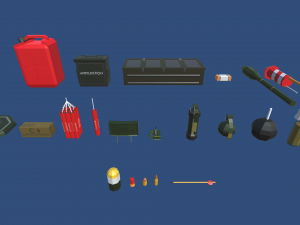 low poly arsenal Model 3D
