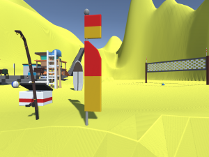 low poly beach Model 3D