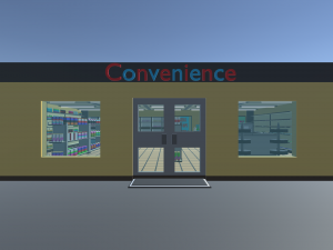 low poly convenience store 3D 모델