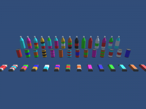 low poly convenience store 3D 모델