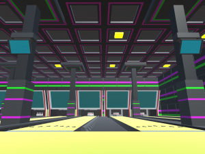 low poly bowling alley Model 3D