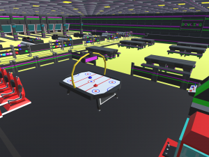 low poly bowling alley Model 3D