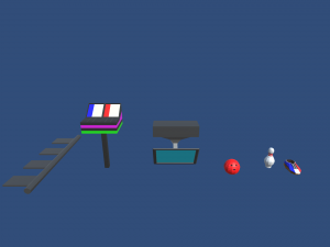 low poly bowling alley Model 3D