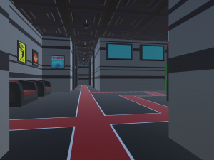low poly cinema theatre 3D Model