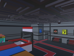 low poly cinema theatre 3Dモデル