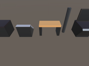 low poly cinema theatre 3Dモデル