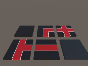 low poly cinema theatre 3D Model