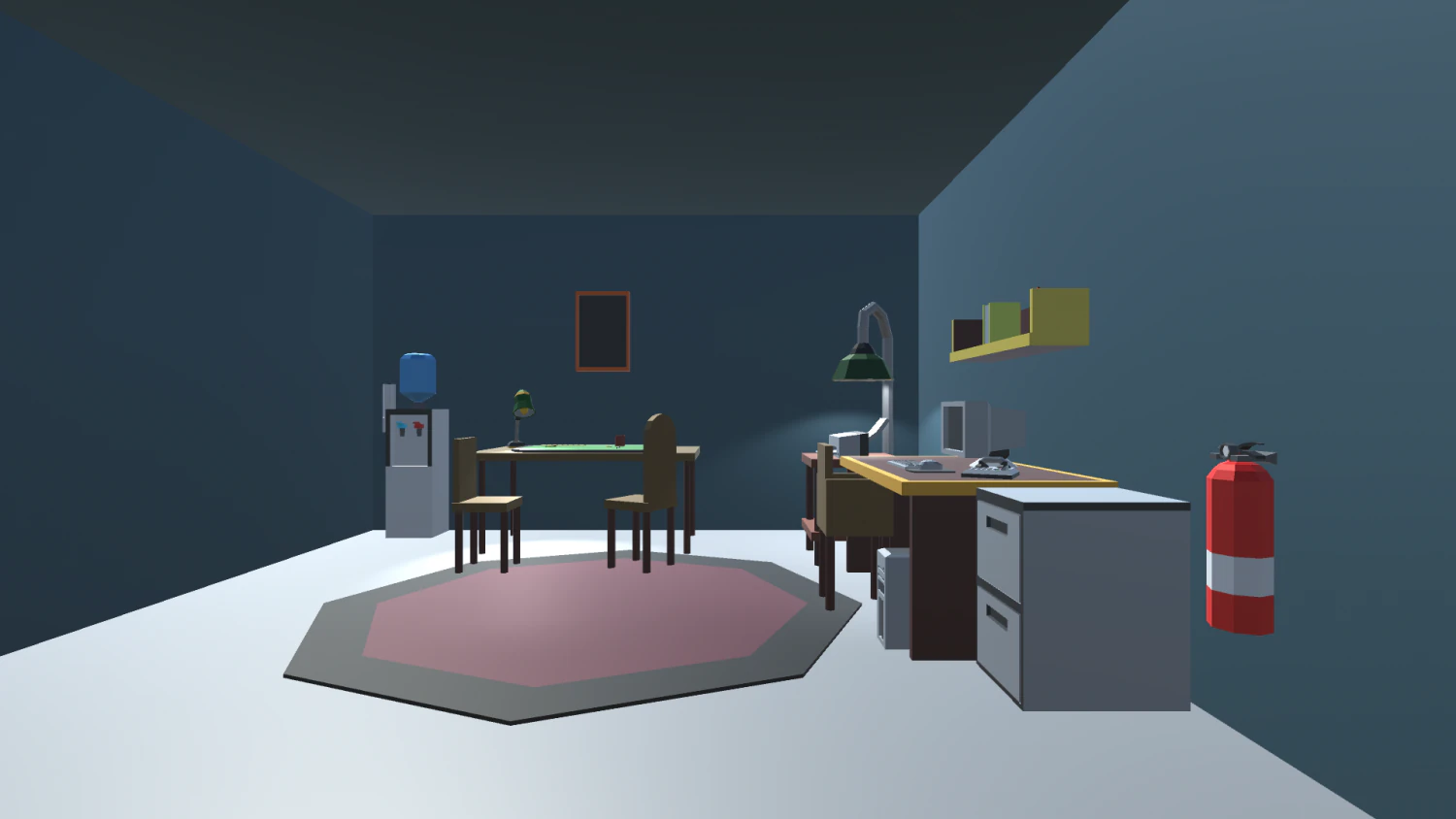bureau low poly Modèle 3D .c4d .max .obj .3ds .fbx .stl .blend 