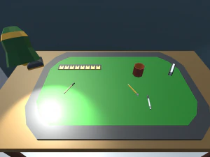 bureau low poly Modèle 3D