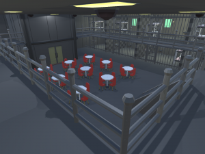 low poly jail 3D 모델