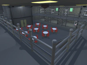 low poly jail 3D Model