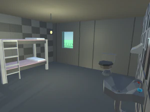 low poly jail 3D Model