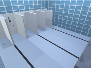 low poly jail 3D 모델