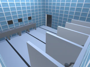 low poly jail 3D Model