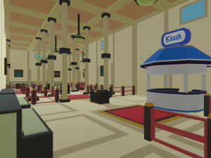 low poly gallery Model 3D