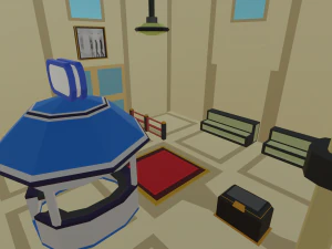 low poly gallery 3D Model