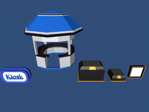 low poly gallery 3D Model