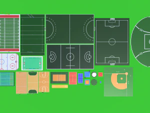 sports low poly Modèle 3D