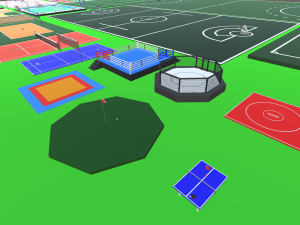 low poly sports 3D Model