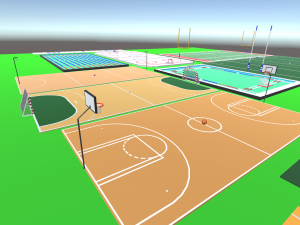 low poly sports 3D Model