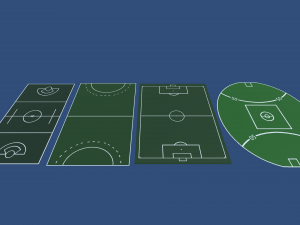 low poly sports 3D Model