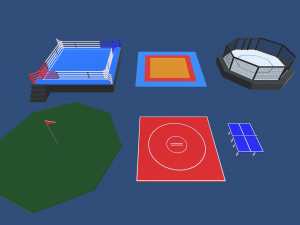 low poly sports 3D Model