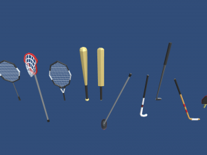 low poly sports 3D Model