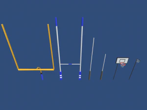 low poly sports 3D Model